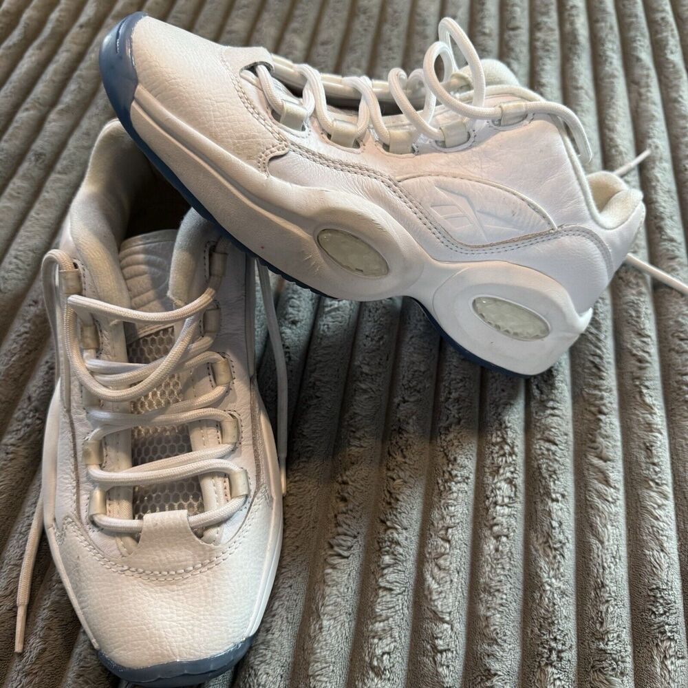 Reebok Question Low White Ice Allen Iverson Basketball Sneakers White Men’s 7.5